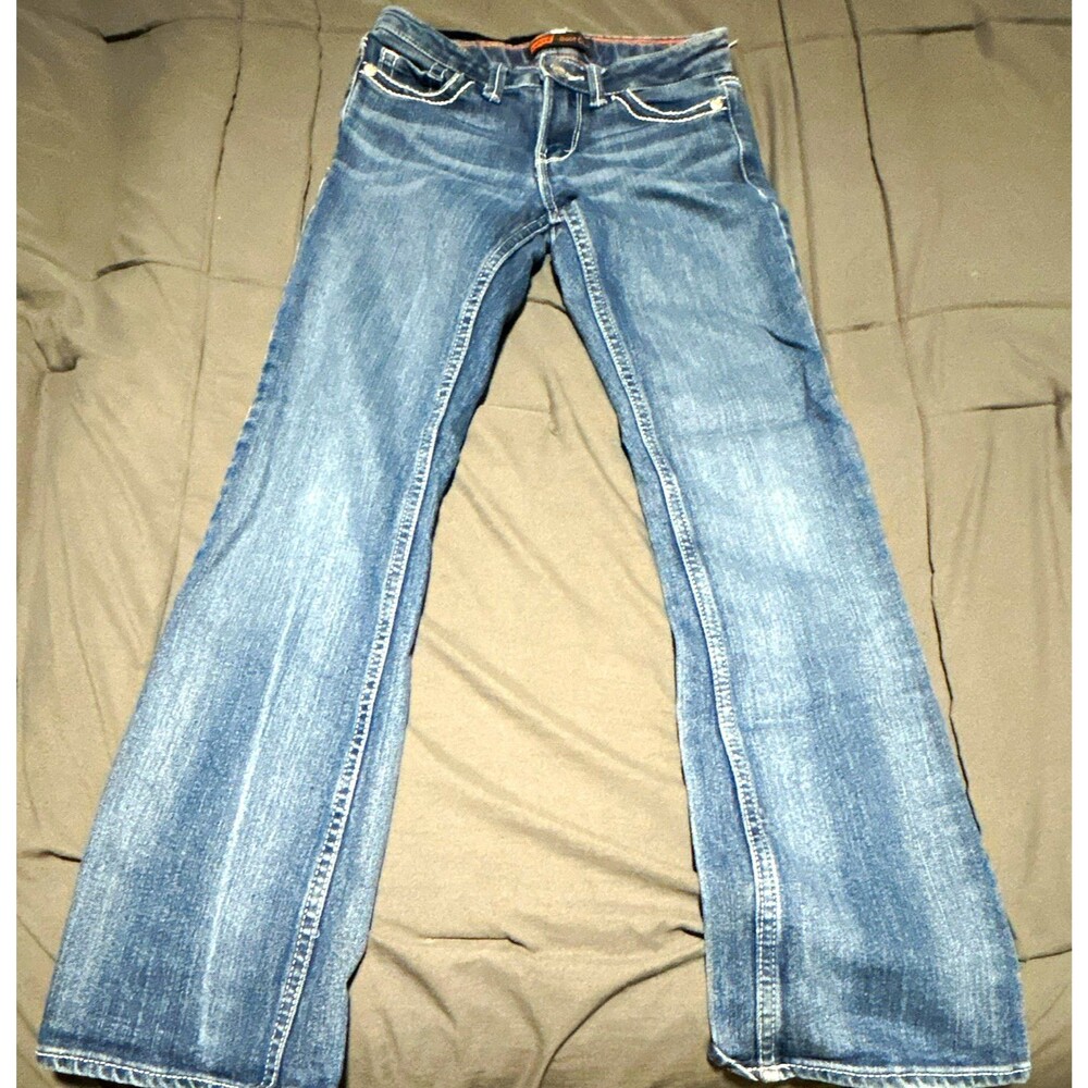 Levi's Girls Bootcut Jeans: Blue Denim, Medium Wash-Size 10 Slim Fit
